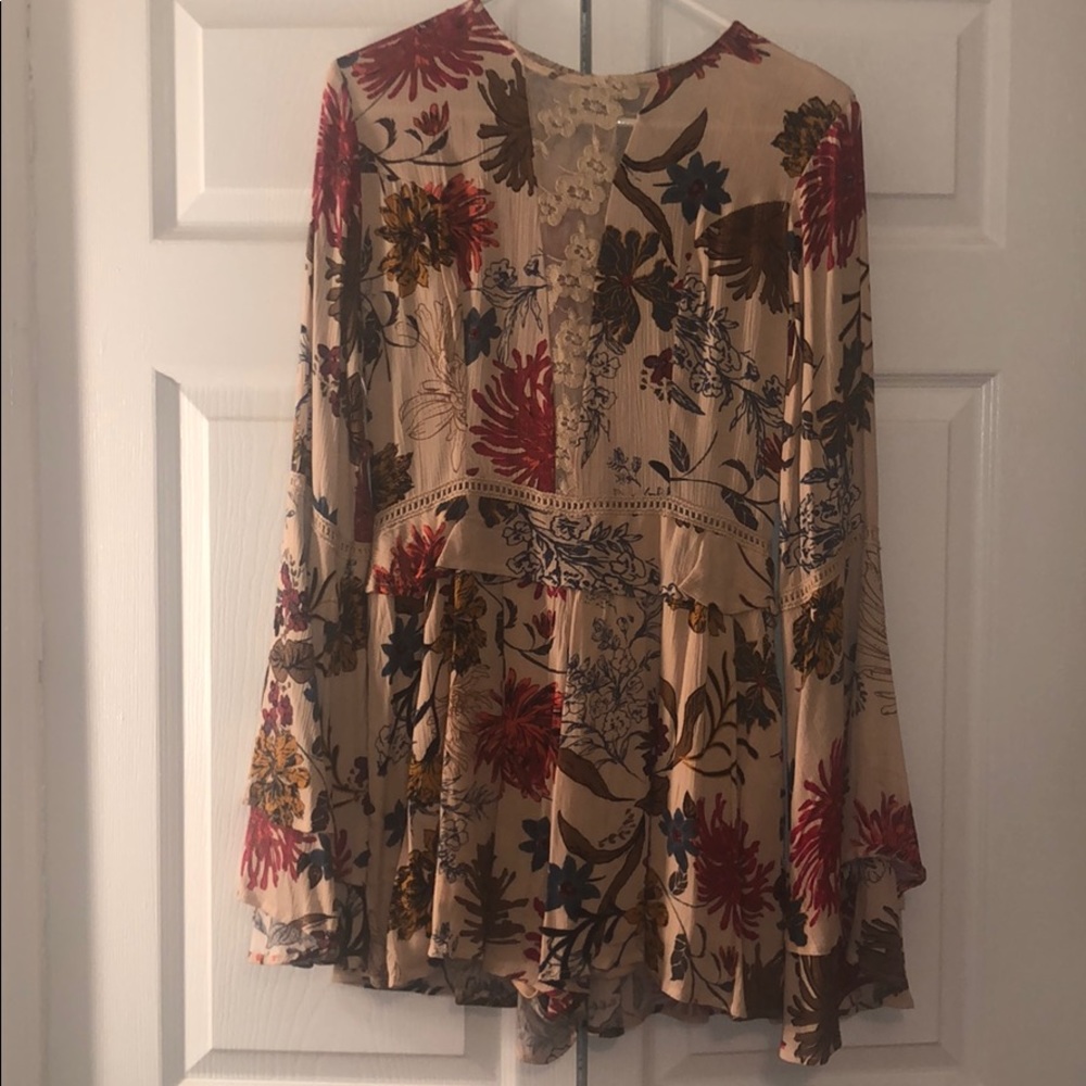 Showpo Floral Romper with lace detailing